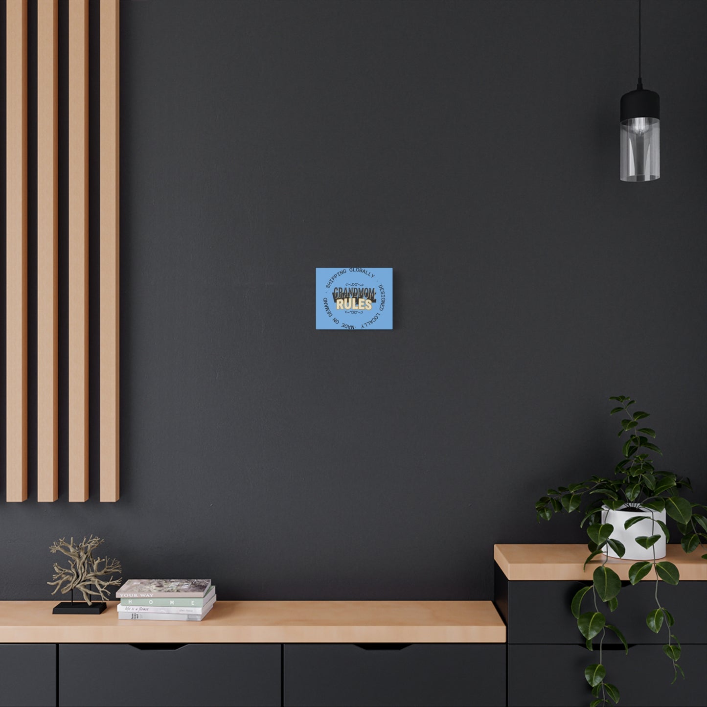 Matte stretched canvas print by Printify featuring a 1.25-inch depth, ideal for artwork or decorative wall decor.