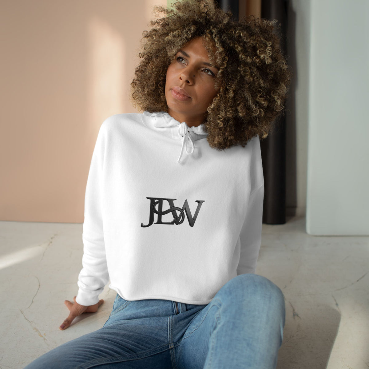 Crop Hoodie – JLW Logo