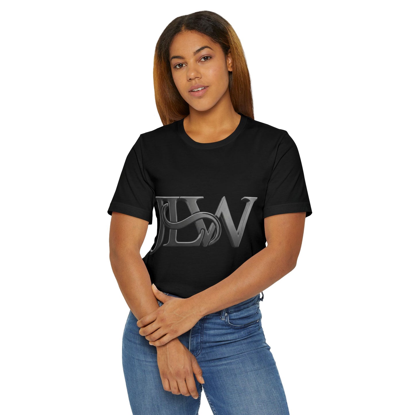 Unisex Printify Jersey T-Shirt in soft fabric, shown on a hanger with a simple, classic design and neutral color.