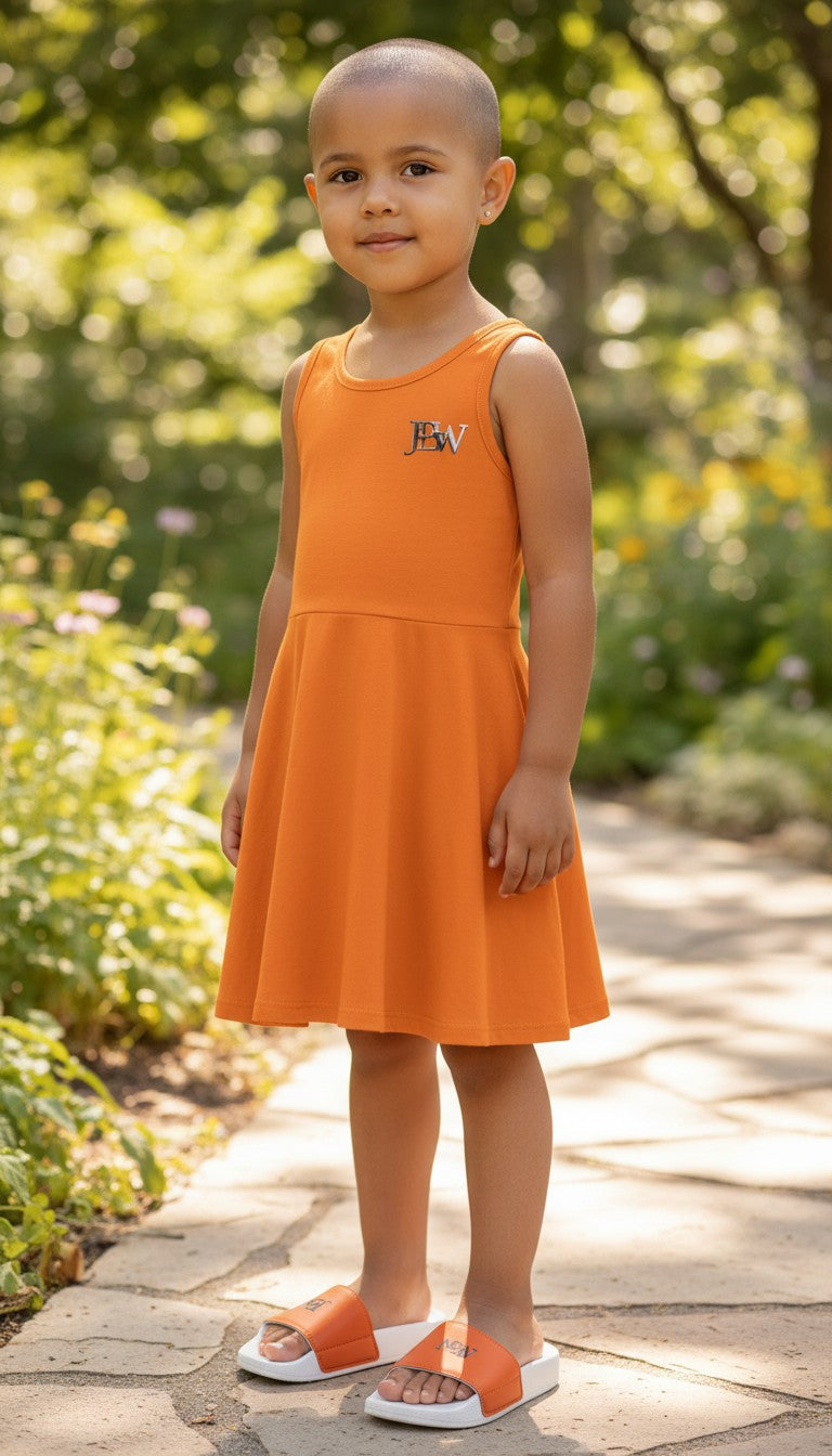 Girls' Sleeveless Sundress (AOP)