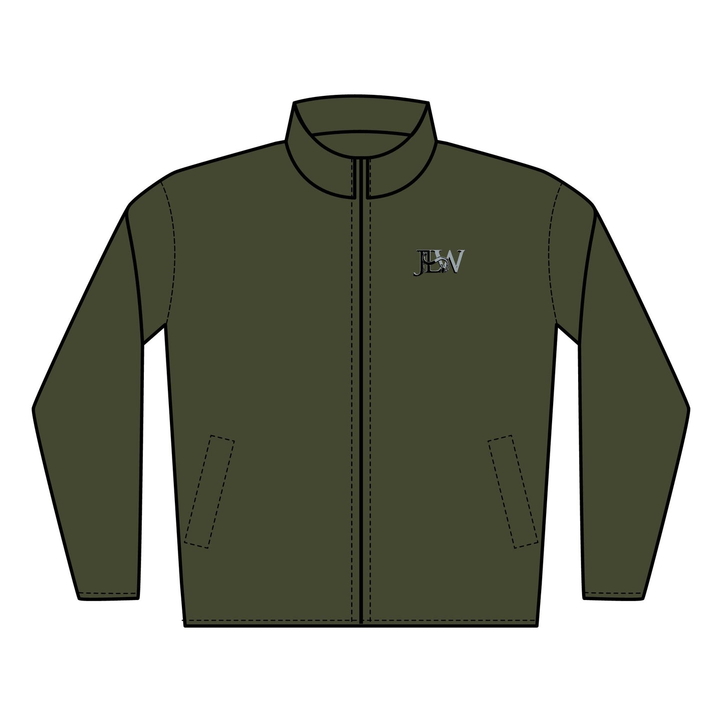 Men's Quilted Full-Zip Jacket (Embroidery)