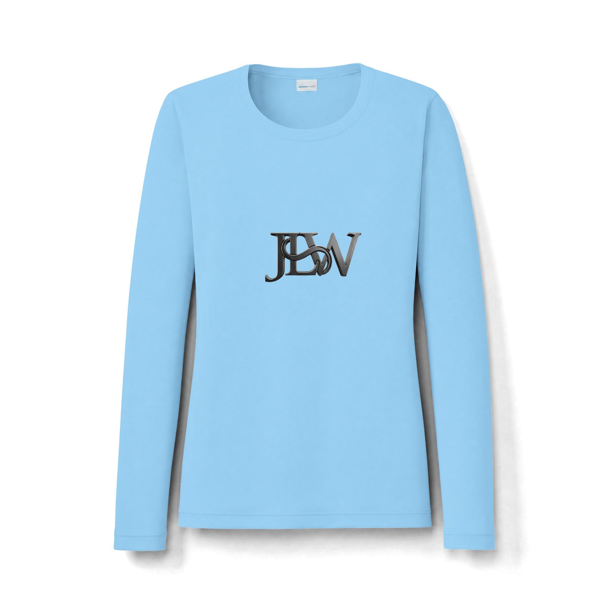 Women's Posi-UV Pro long sleeve shirt by Printify, shown in a close-up image highlighting the fabric and design details.