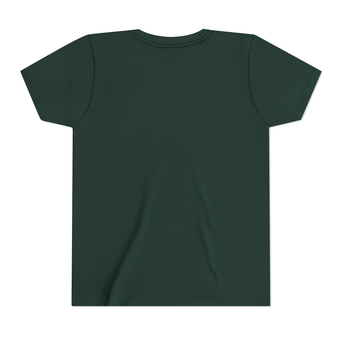Kids' short sleeve tee shirt by Printify, featuring a colorful casual design for children, displayed on a white background.