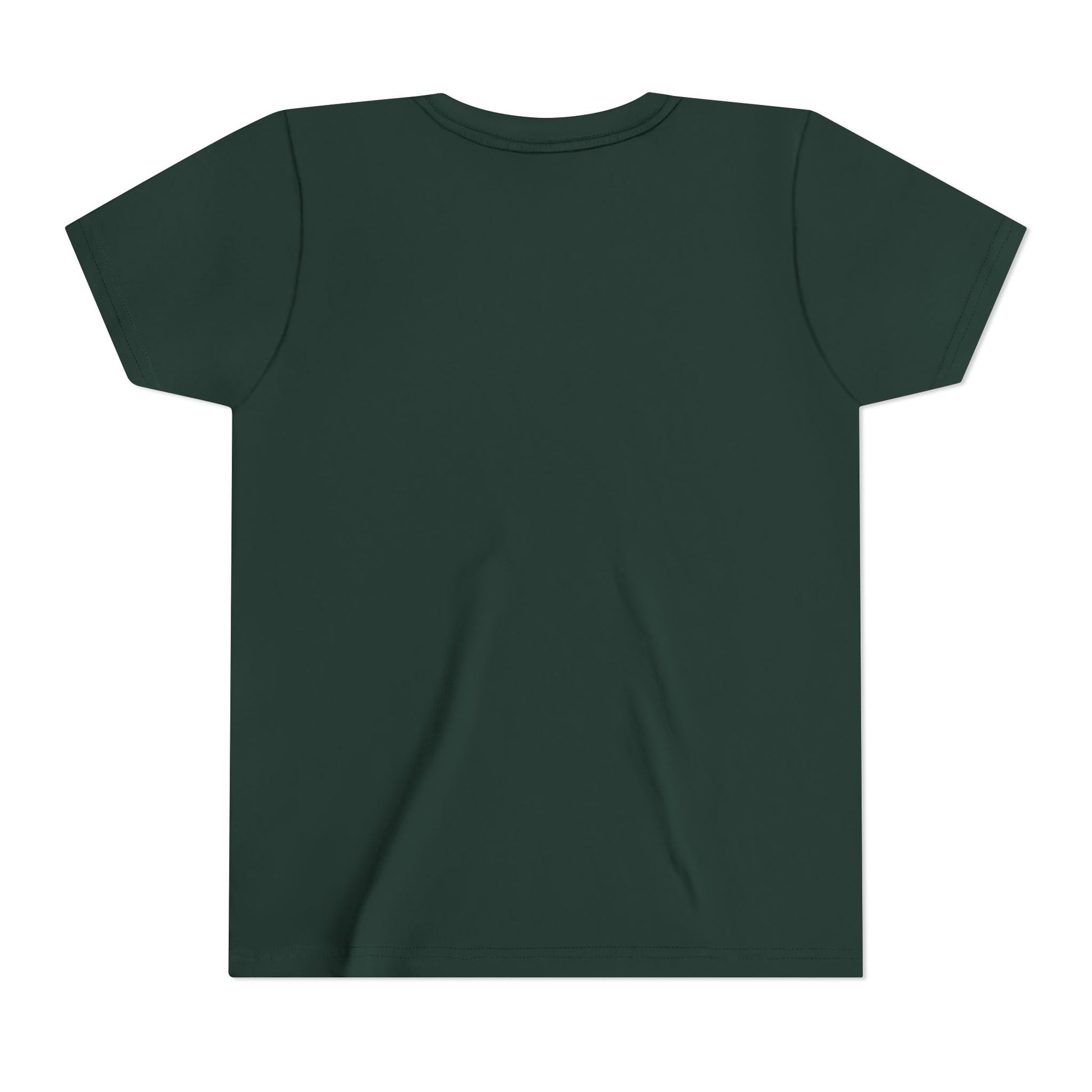 Kids' short sleeve tee shirt by Printify, featuring a colorful casual design for children, displayed on a white background.