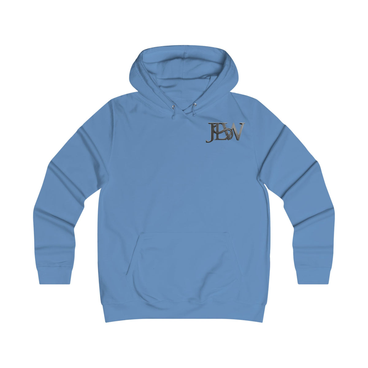 Girlie College Hoodie by Printify featuring a casual, comfortable hoodie with a feminine design and college-inspired style.