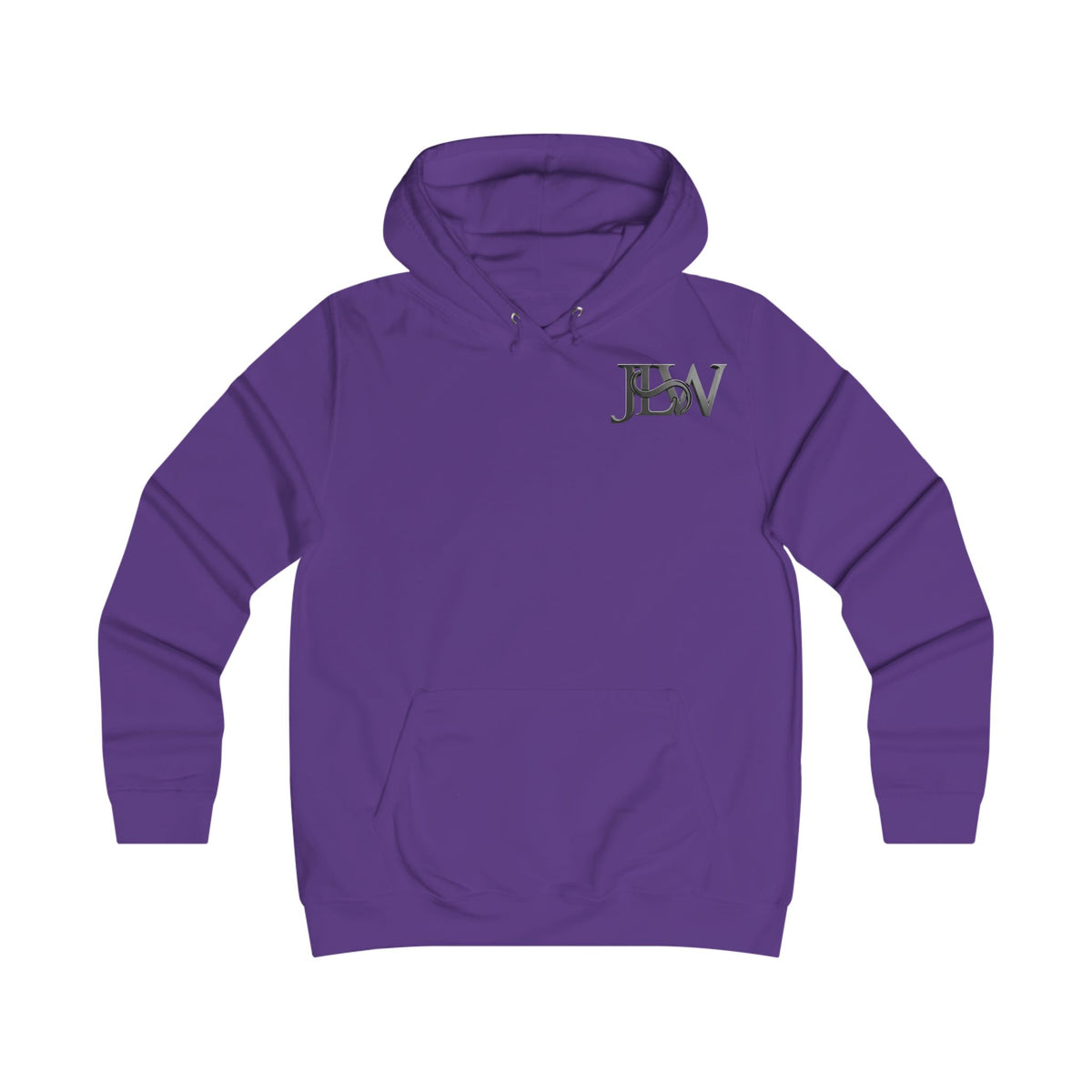 Girlie College Hoodie by Printify featuring a casual fit, soft fabric, and a stylish college-themed design.