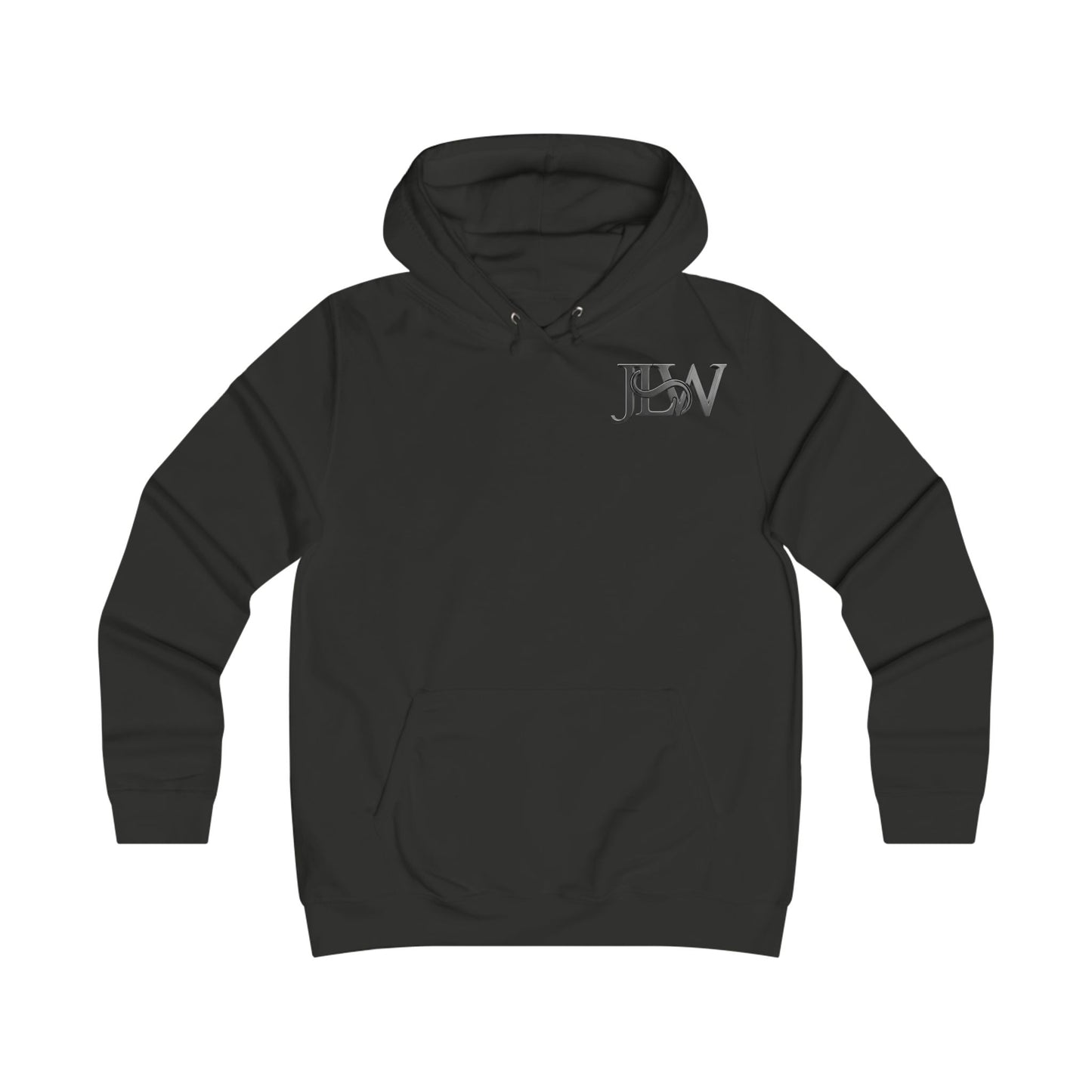 Girlie College Hoodie by Printify featuring a casual fit, soft fabric, and a stylish college-inspired design.