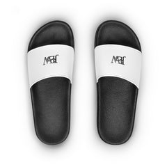 Women's Slide Sandals by Printify, stylish open-toe shoes with comfortable straps, perfect for casual wear and summer outings.
