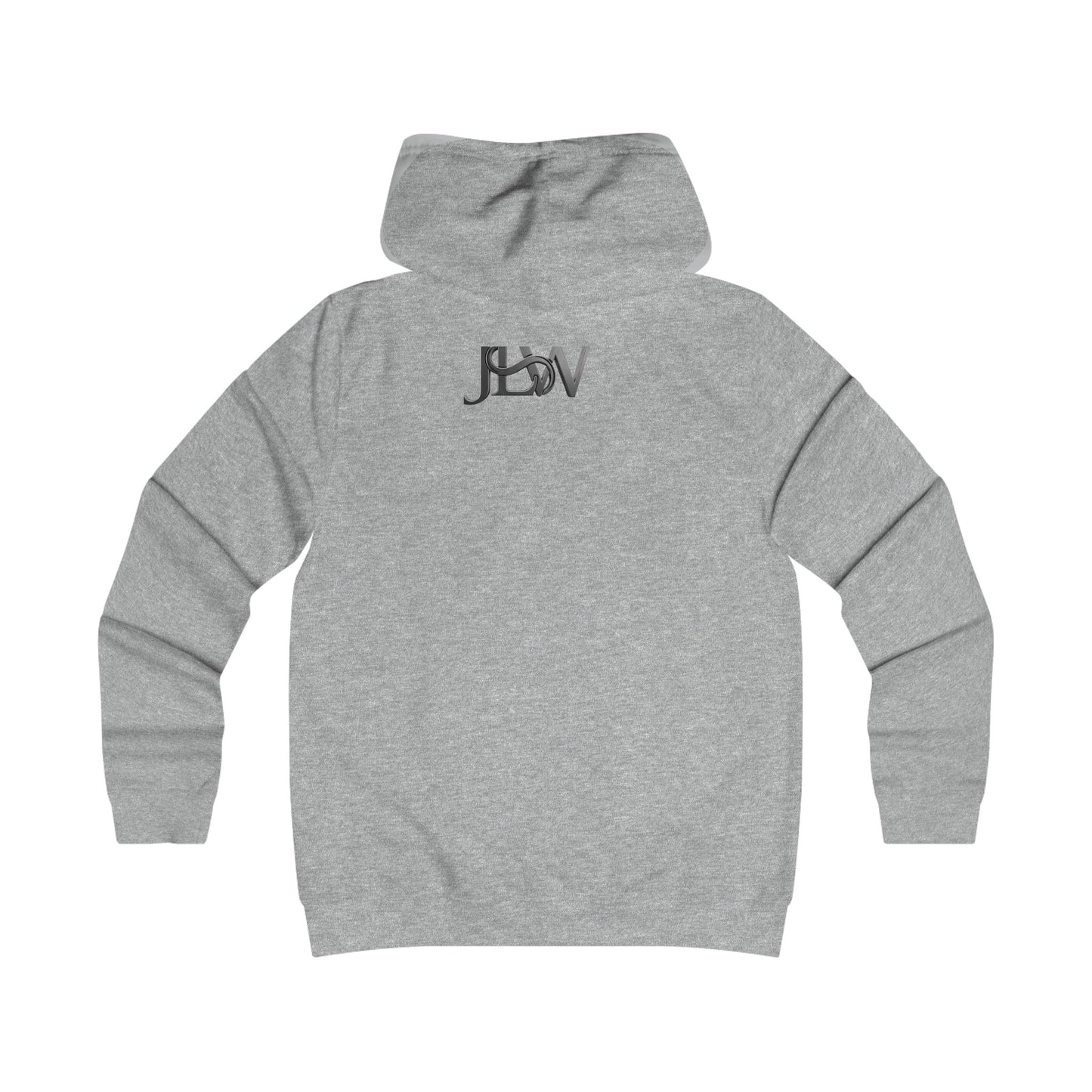 Pink Girlie College Hoodie by Printify featuring a cozy design with a hood and casual fit, perfect for college or everyday wear.