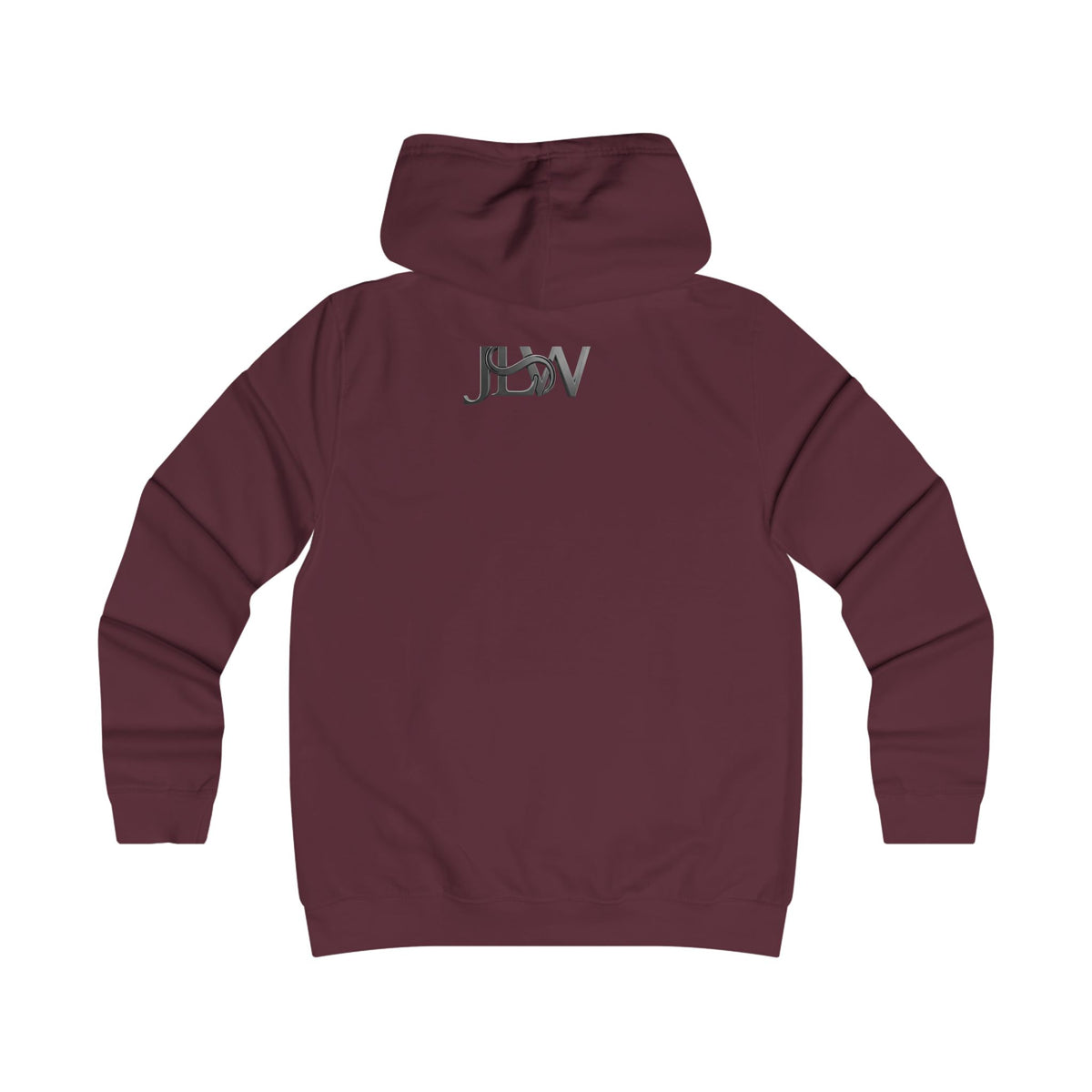 Girlie College Hoodie from Printify featuring a casual fit, soft fabric, and a stylish college-inspired design.
