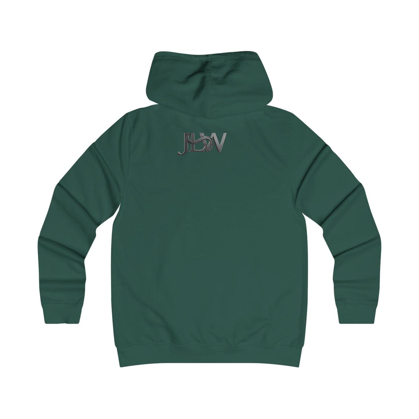 Girlie College Hoodie by Printify featuring a soft fabric, casual fit, and printed college-themed design on a cozy hoodie.