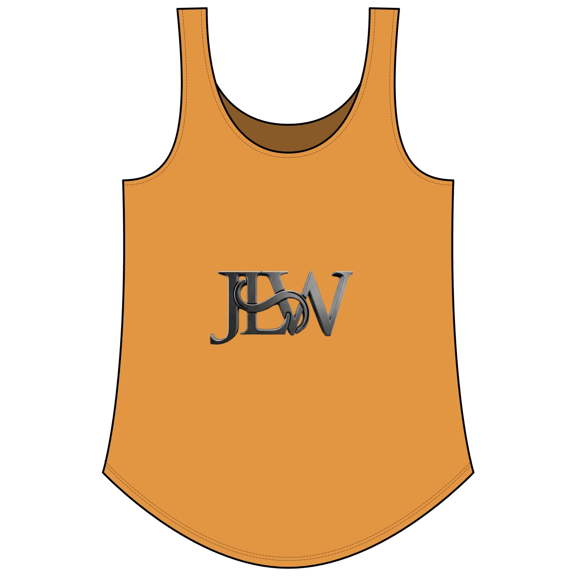 Women's festival tank top, Printify t-shirt with colorful design, showcasing a casual and vibrant summer style.