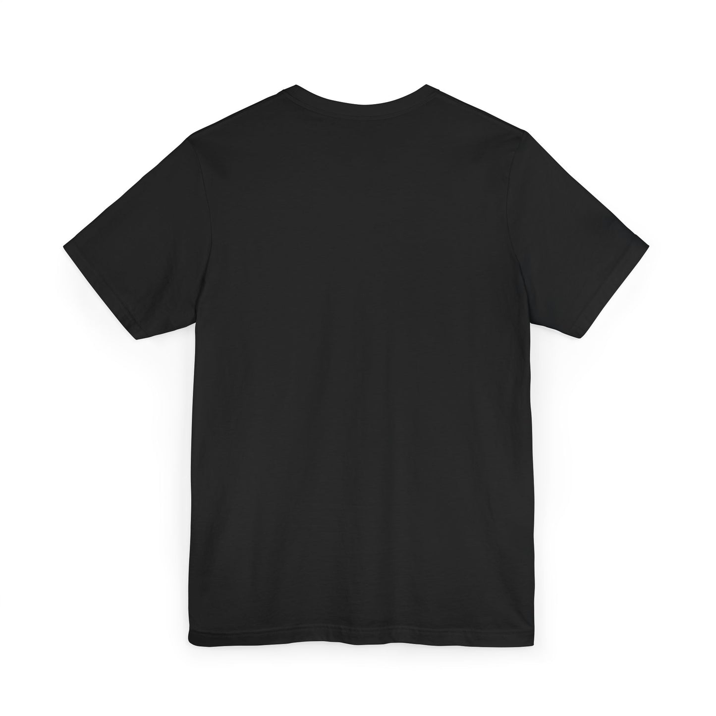 Unisex Jersey T-Shirt by Printify, plain white cotton t-shirt displayed flat with short sleeves and crew neckline.