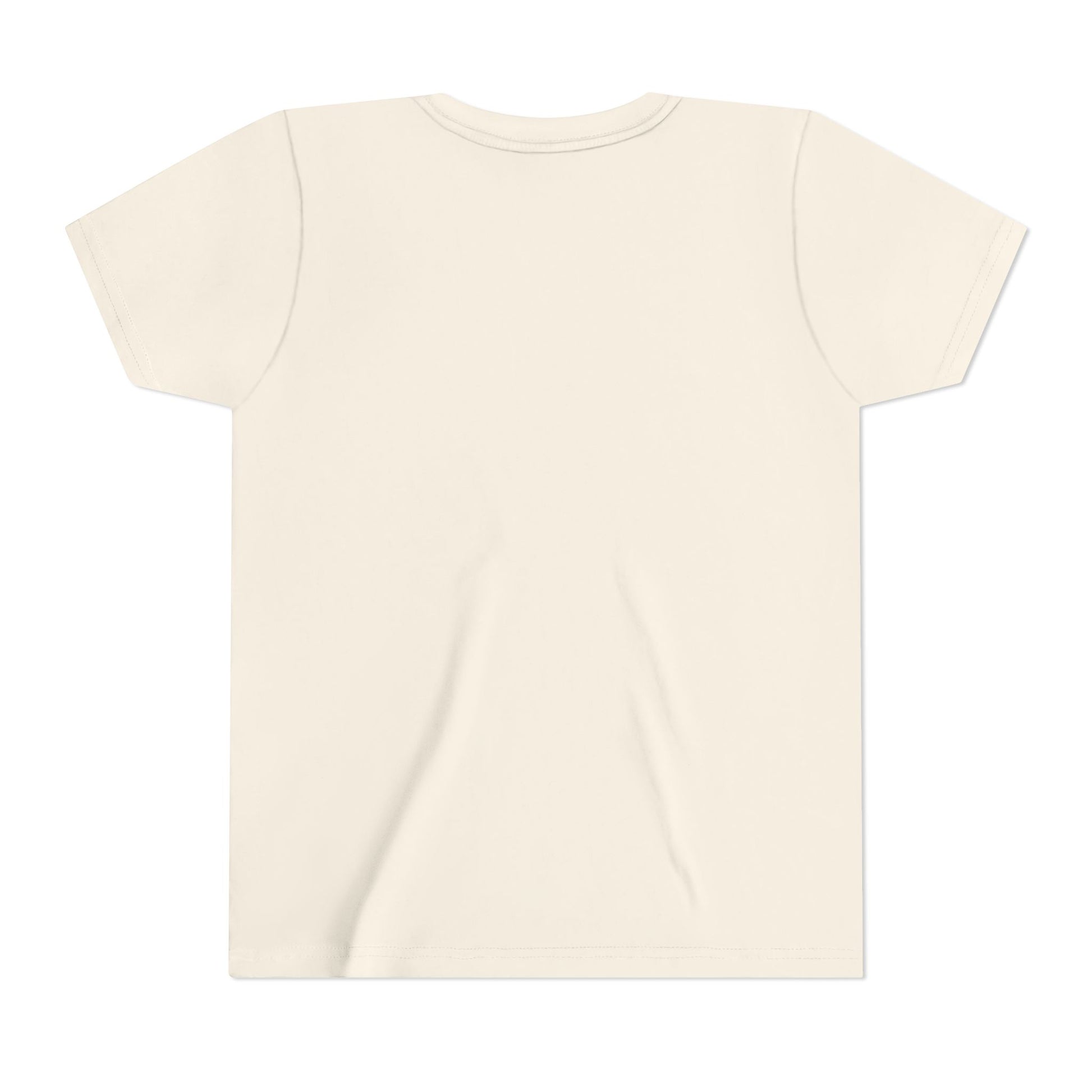 Kids' youth short sleeve T-shirt by Printify, featuring a colorful printed design on a soft cotton fabric.