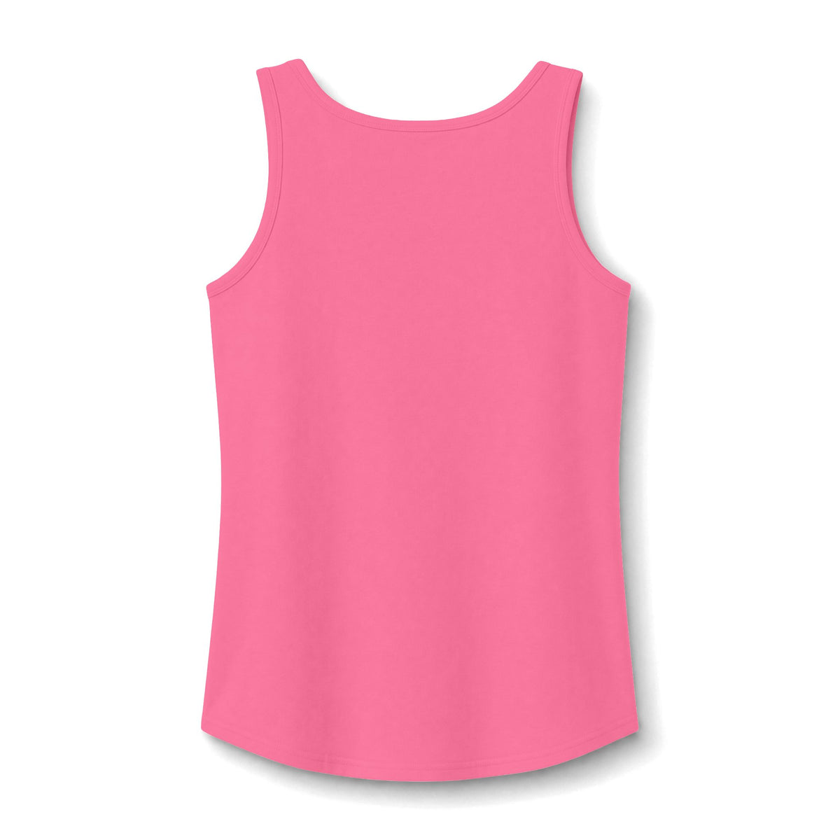 Women's core cotton tank top by Printify, soft white sleeveless shirt with a fitted style and round neckline.