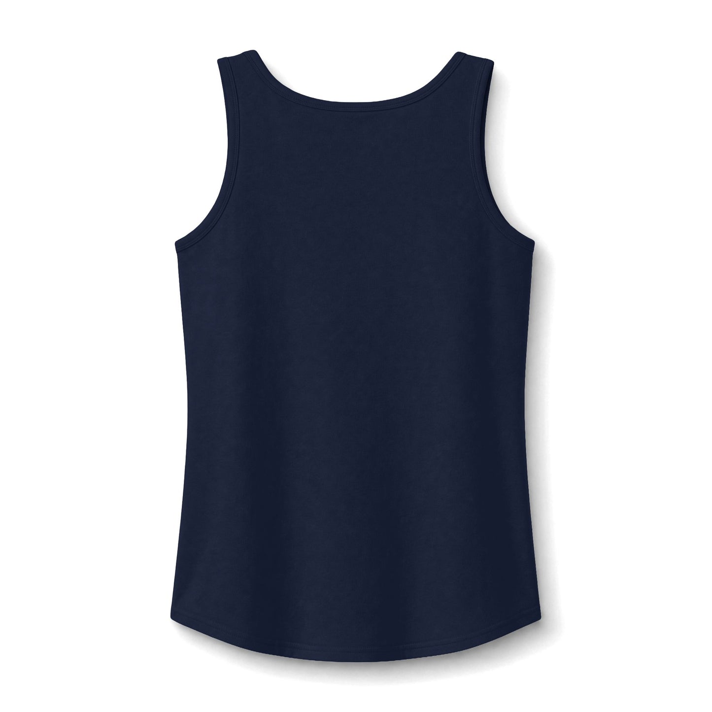 Women's core cotton tank top by Printify, featuring a fitted sleeveless design in soft white fabric.