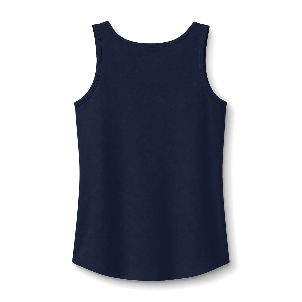 Women's core cotton tank top by Printify, featuring a fitted sleeveless design in soft white fabric.