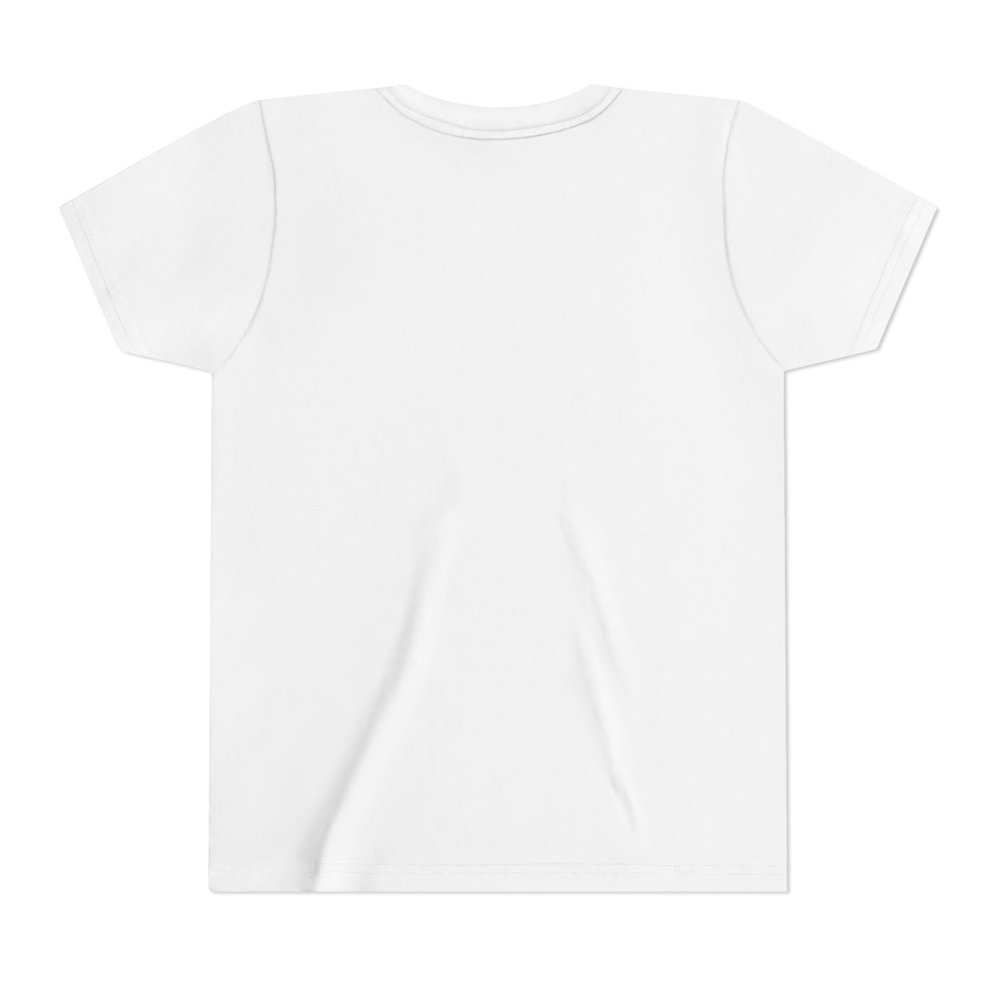 Kids' youth short sleeve tee by Printify, featuring a colorful design on soft cotton fabric.