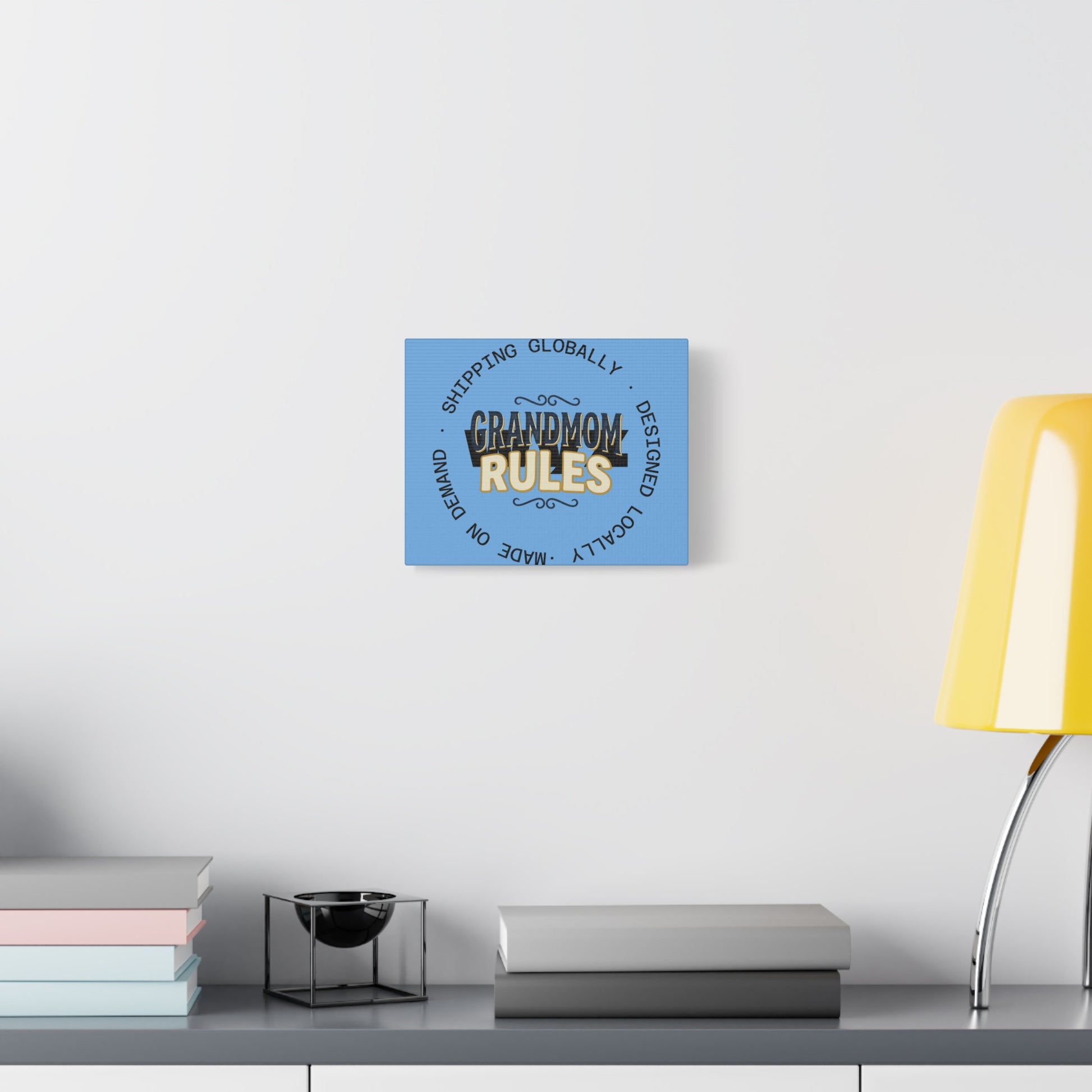 Matte stretched canvas print by Printify, 1.25-inch depth, showcasing a textured canvas surface ready for wall display.