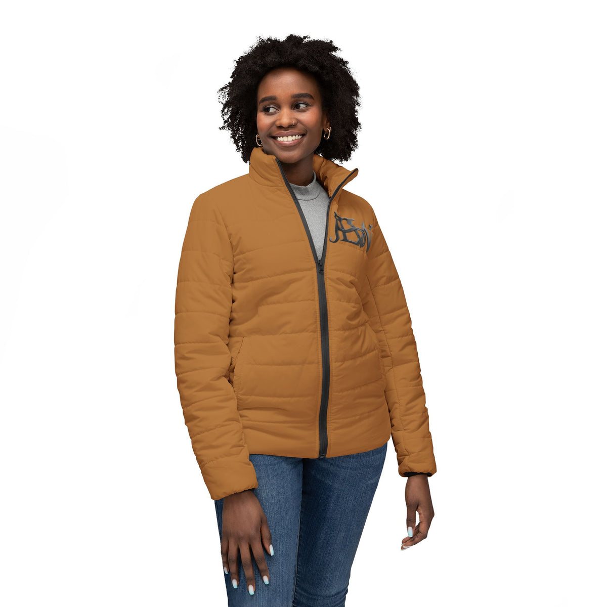 Women’s Puffer Jacket (AOP) - JELANTI HOUSE