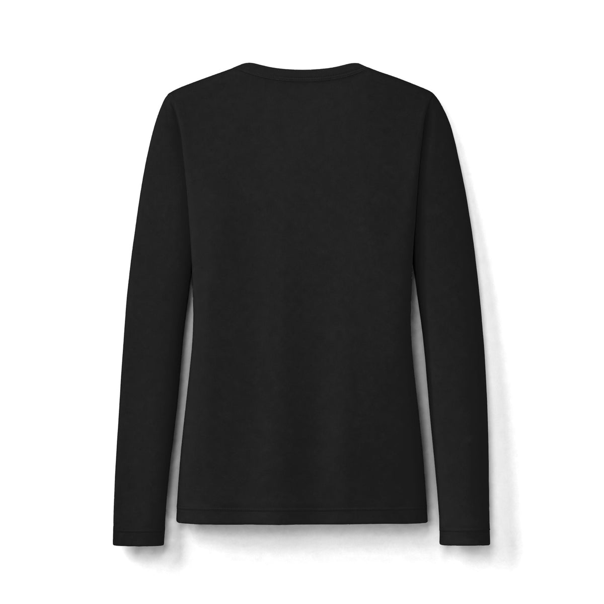 Women's Posi-UV Pro long sleeve shirt by Printify, lightweight and UV-protective with a fitted design, shown in a natural pose.