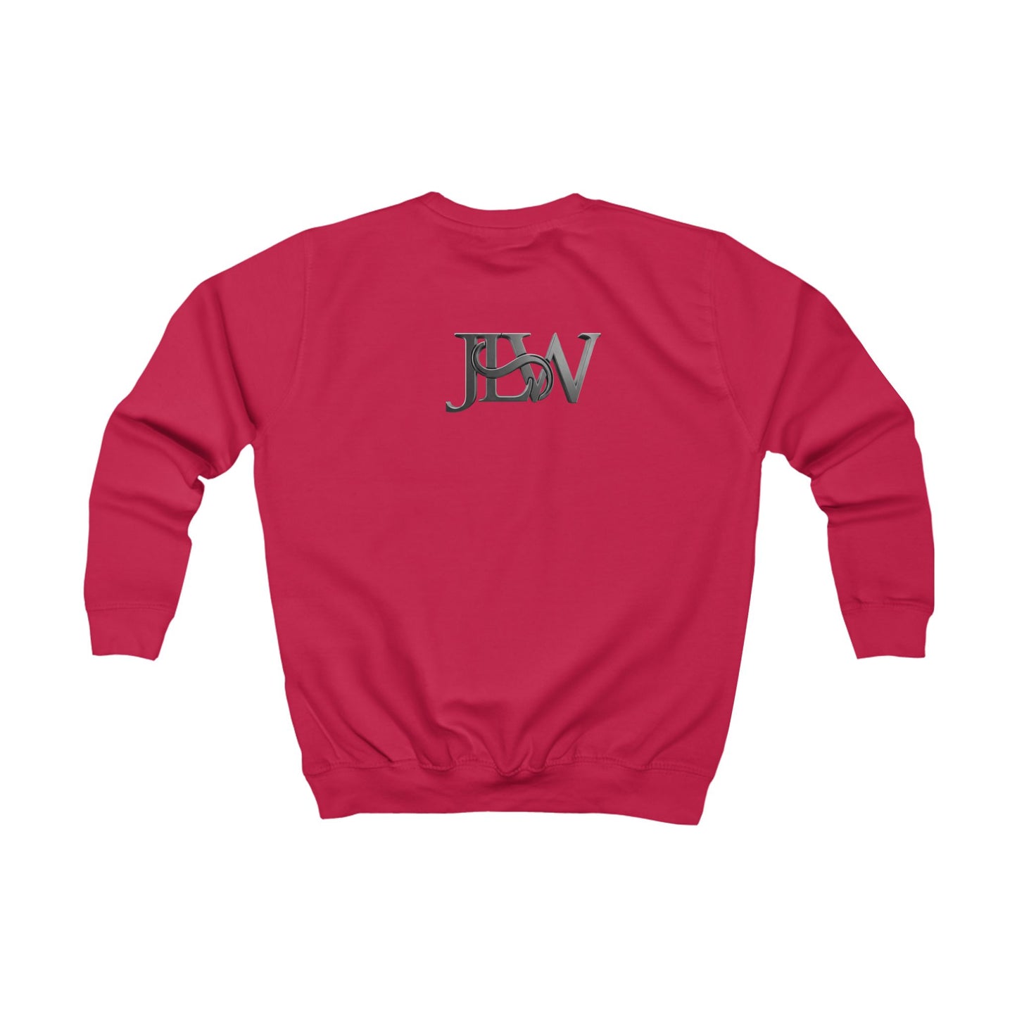 Kids sweatshirt from Printify featuring a colorful, cozy design, made for comfortable kids' clothing.