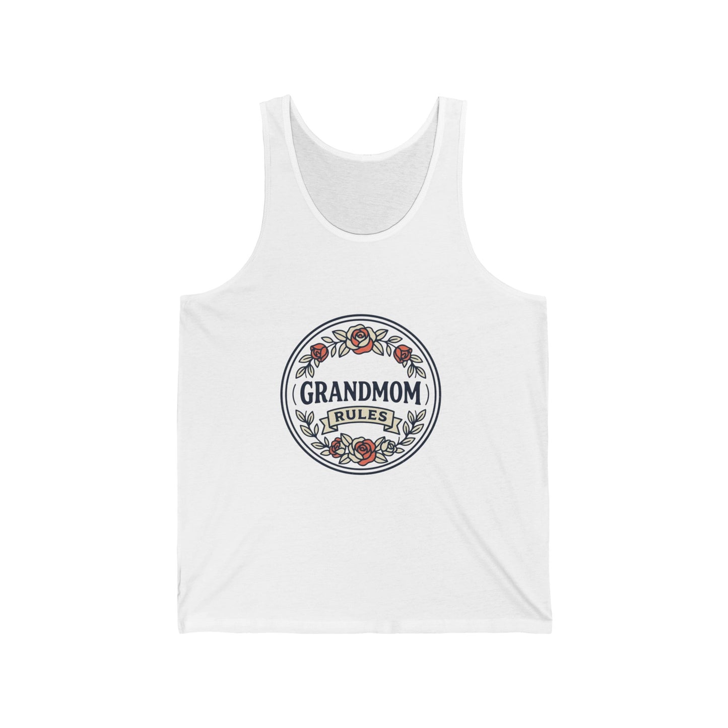 Unisex jersey tank top by Printify, showing a comfortable sleeveless cotton shirt in a neutral color on a plain background.