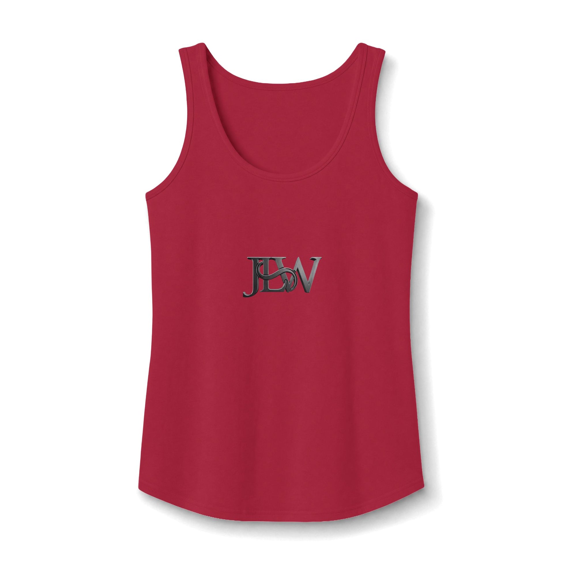 Women's core cotton tank top by Printify, front view showcasing breathable sleeveless design and soft fabric.