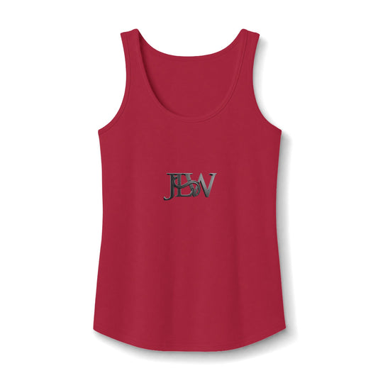Women's core cotton tank top by Printify, front view showcasing breathable sleeveless design and soft fabric.