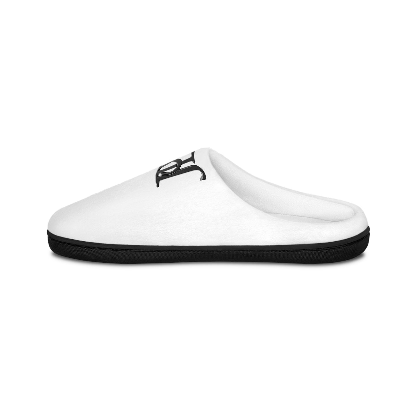 Soft women's indoor slippers from Printify featuring plush fabric and cozy design, suitable for comfortable home wear.
